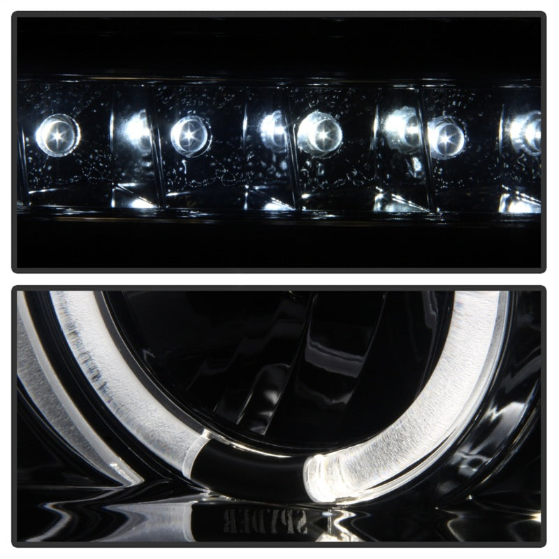 Spyder Toyota Tundra 07-13 Projector Headlights LED Halo LED Smke - 5012043