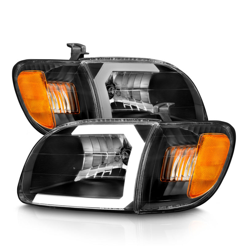 ANZO 00-04 Toyota Tundra (Fits Reg/Acc Cab Only) Crystal Headlights - 111579