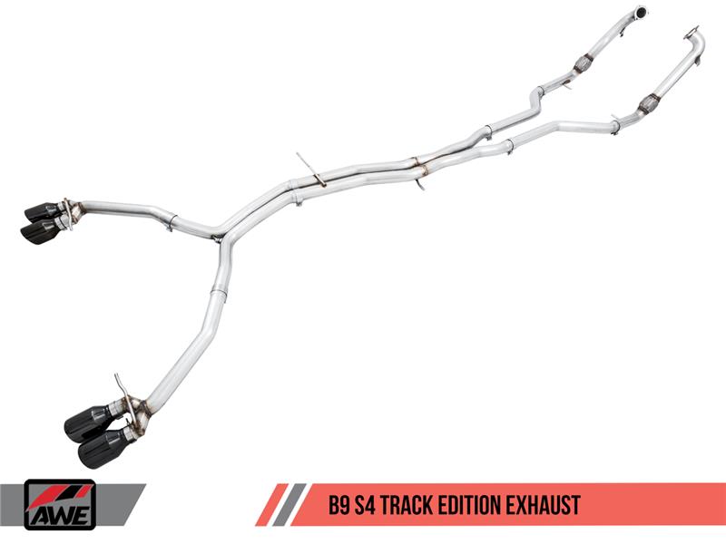 AWE Tuning Audi B9 S4 Track Edition Exhaust - Non-Resonated - 3010-43052-C-Dub Tech