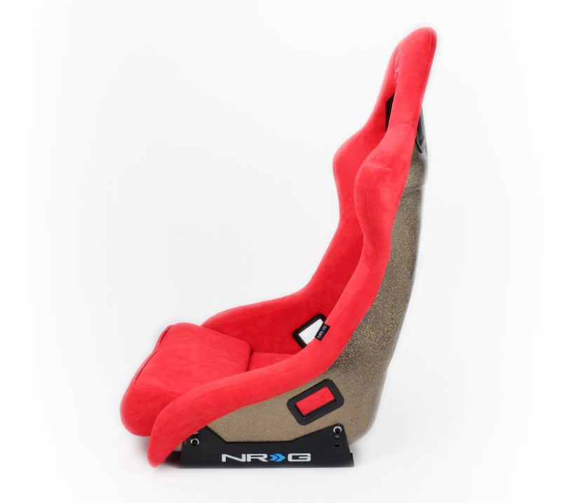 NRG FRP Bucket Seat ULTRA Edition - Large (Red Alcantara/Gold - FRP-302RD-ULTRA