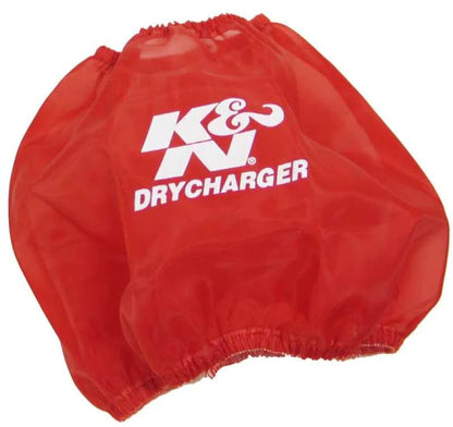 K&N Round Tapered Drycharger Air Filter Wrap Red 7.5in Base - RF-1048DR