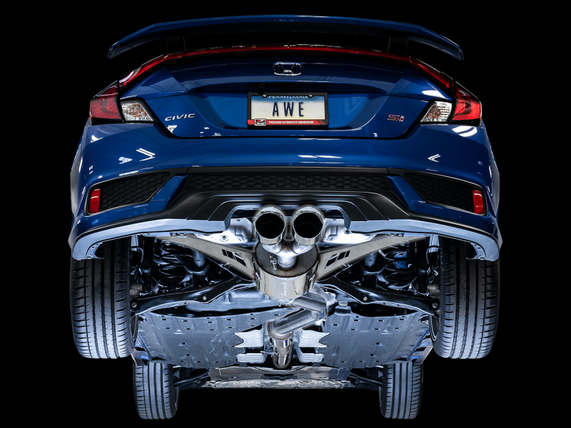 AWE Tuning 2016+ Honda Civic Si Touring Edition Exhaust w/Front - 3015-32108-C-Dub Tech