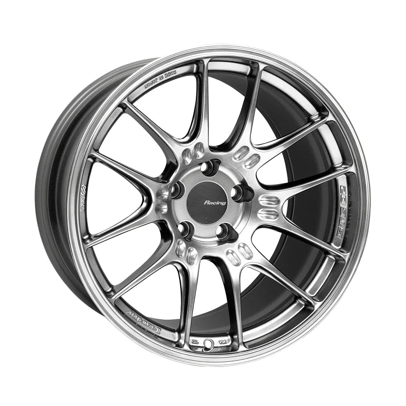 Enkei GTC02 18x10.5 5x114.3 15mm Offset 75mm Bore Hyper Silver - 534-8105-6515HB