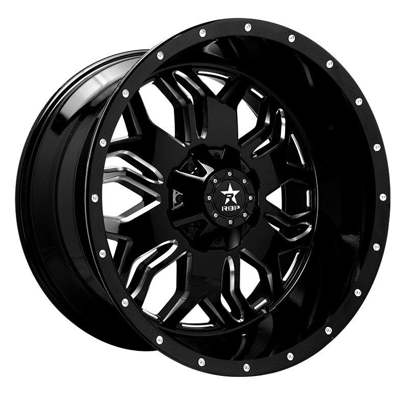 RBP 87R BLADE GLOSS BLK MACHINED GROOVES