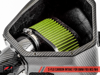 AWE Tuning BMW F8x M3/M4 S-FLO Carbon Intake - 2660-13038-C-Dub Tech