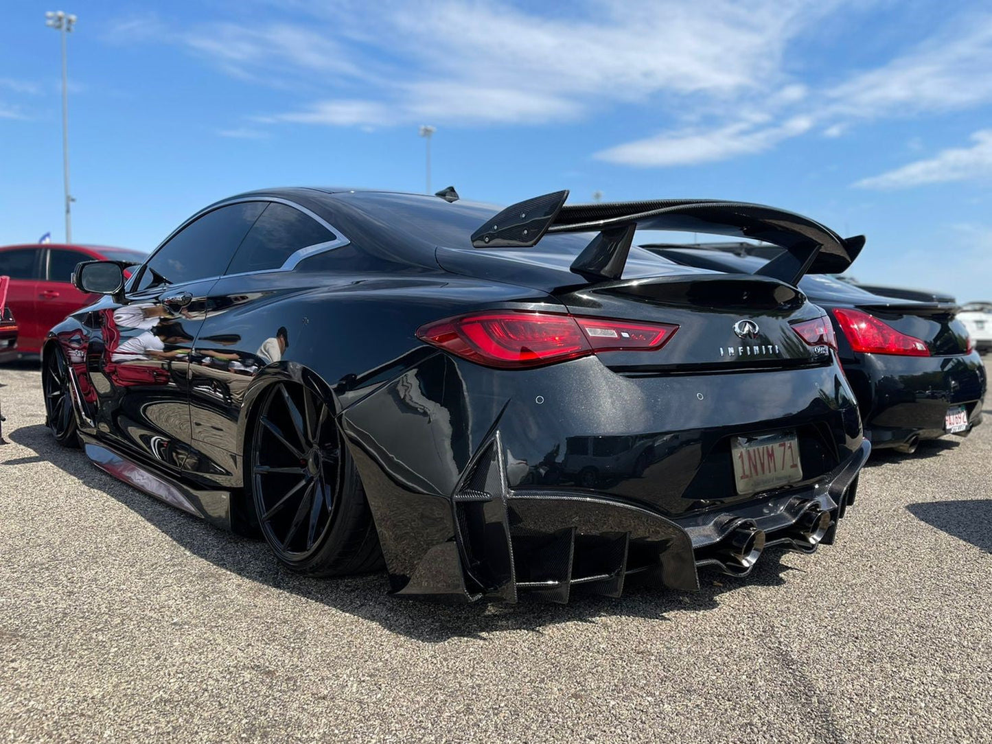 CMST Tuning Carbon Fiber Rear Bumper & Diffuser for Infiniti Q60 to Project Black S concept 2017-2022