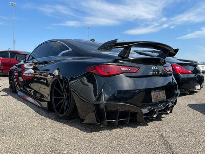 CMST Tuning Carbon Fiber Rear Bumper & Diffuser for Infiniti Q60 to Project Black S concept 2017-2022