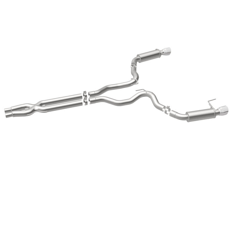 MagnaFlow Cat Back, SS, 3in, Competition, Dual Split Polished 4.5in - 19101