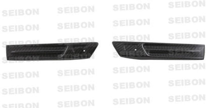 Seibon 09-10 Nissan GTR R35 Carbon Fiber Fender Duct Logos - FDL0910NSGTR
