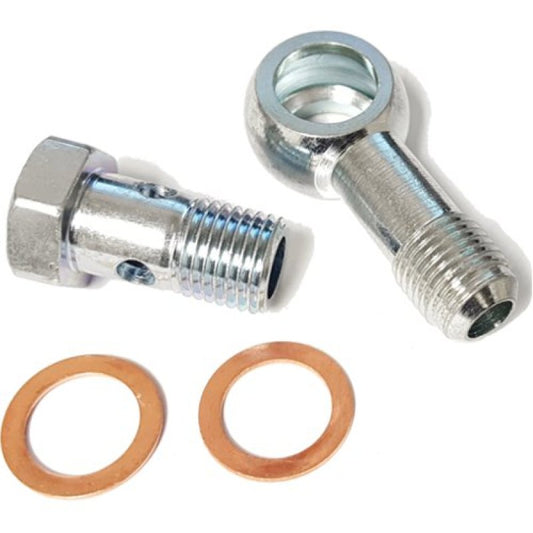 ATP Banjo Fitting/Bolt 14mm Banjo Fitting w/ -6AN Male Flare - ATP-FTG-215-C-Dub Tech