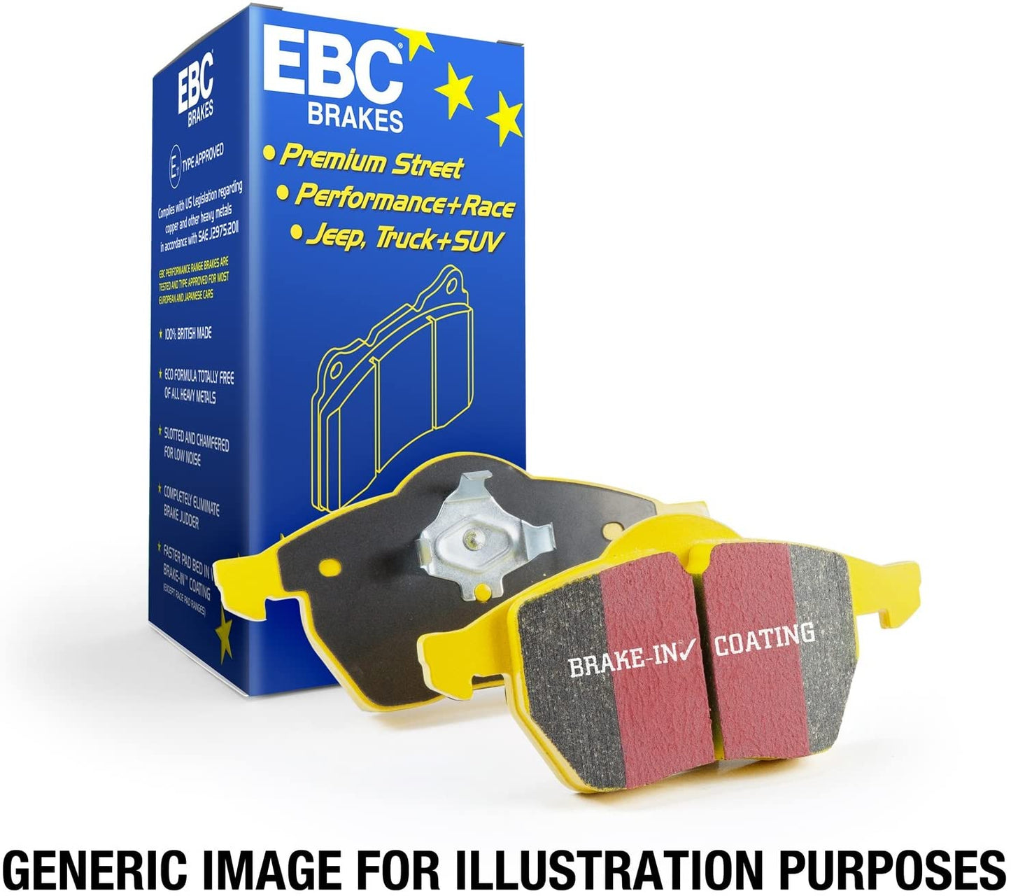 EBC Brakes 2016+ Honda Civic & FK8 Civic Type-R Yellowstuff Rear Brake Pads