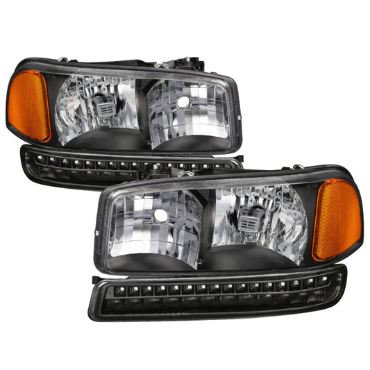 xTune GMC Sierra 99-06 /Yukon 00-06 Headlights & LED Bumper - 9037399