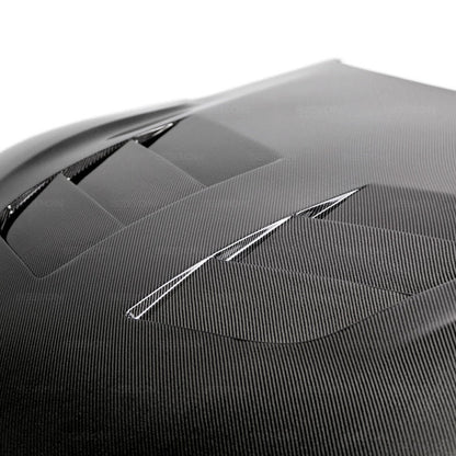 Seibon 2020 Toyota GR Supra TSII-Style Double-Sided Carbon Fiber Hood - HD20TYSUP-TSII-DS