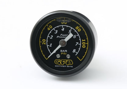 GFB Fuel Pressure Gauge (Suits 8050/8060) 40mm 1-1/2in 1/8MPT Thread - 5730