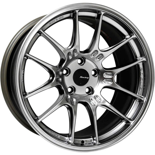 Enkei GTC02 18x9.5 5x112 22mm Offset 66.5mm Bore Hyper Silver - 534-895-4422HS