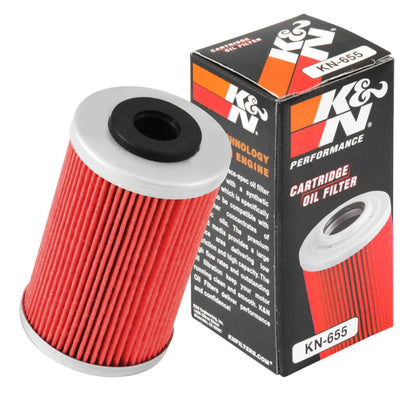 K&N 1.625in OD x 2.719in H Oil Filter - KN-655