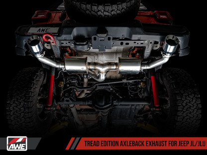 AWE Tuning 2018+ Jeep Wrangler JL/JLU Tread Edition Axle-Back Dual - 3015-32001-C-Dub Tech