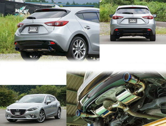 HKS 15+ Mazda 3 2.0L (Hatchback) Legamax Premium Exhaust System - 32018-CZ001