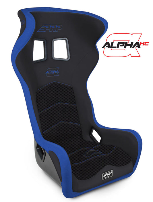 PRP Alpha Head Containment Composite Seat- Black/Blue - A40-V