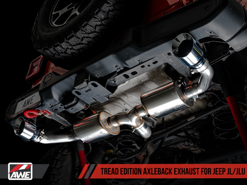 AWE Tuning 2018+ Jeep Wrangler JL/JLU Tread Edition Axle-Back Dual - 3015-32001-C-Dub Tech