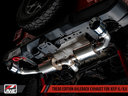 AWE Tuning 2018+ Jeep Wrangler JL/JLU Tread Edition Axle-Back Dual - 3015-32001-C-Dub Tech