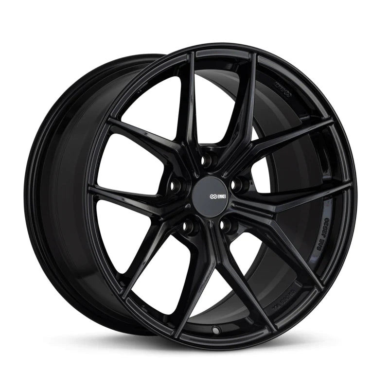 Enkei TSR-X 18x8.5 38mm Offset 5x120 BK 72.6mm Bore Gloss - 529-885-1238BK