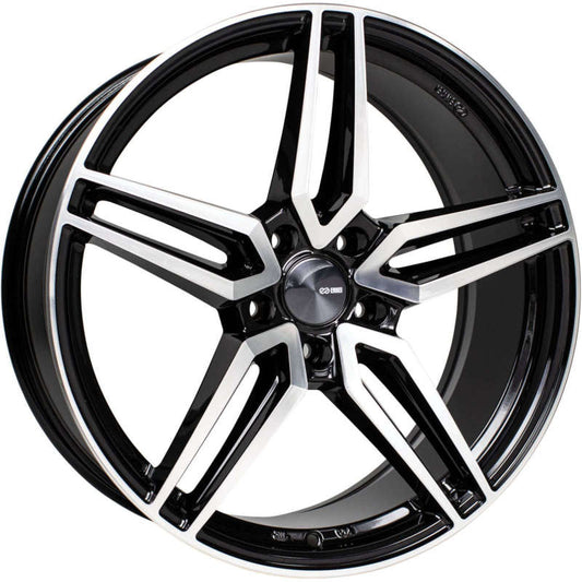 Enkei Victory 18x8 5x114.3 40mm Offset 72.6mm Bore Black Machined - 532-880-6540BKM