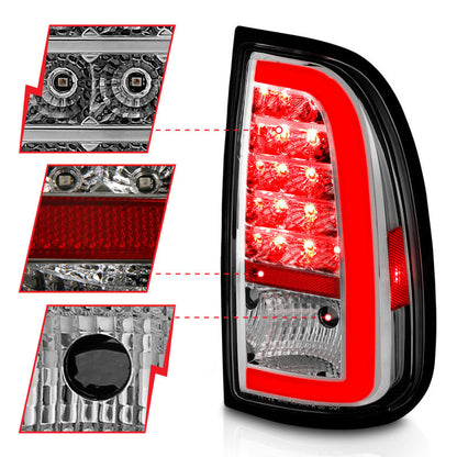 ANZO 00-06 Toyota Tundra LED Taillights w/ Light Bar Chrome - 311413-C-Dub Tech