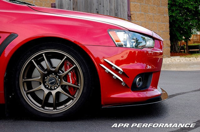 APR Performance Carbon Fiber Wind Splitter With Rods - CW-489110-C-Dub Tech