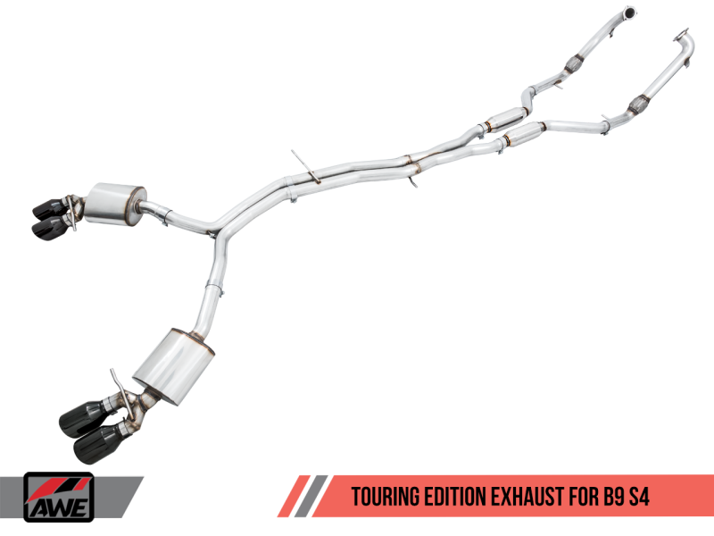 AWE Tuning Audi B9 S4 Touring Edition Exhaust - Non-Resonated - 3010-43050-C-Dub Tech
