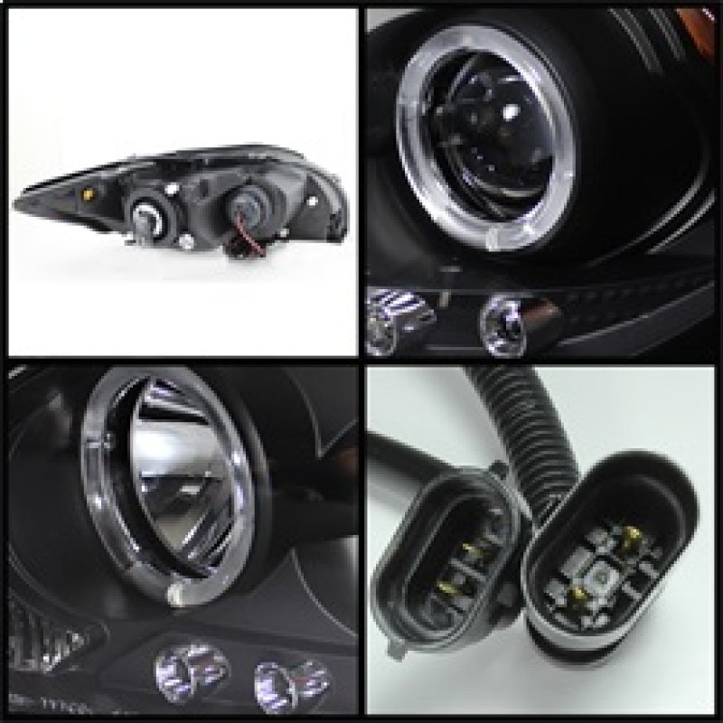 Spyder Scion TC 08-10 Projector Headlights LED Halo -Replaceable LEDs - 5073303