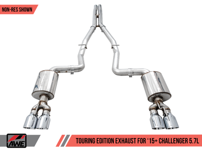 AWE Tuning 2017+ Challenger 5.7L Touring Edition Exhaust - Non-Resonated - 3020-42076-C-Dub Tech