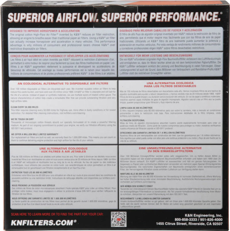 K&N Marine 8in ID x 9in OD x 2.875in H - 59-3362