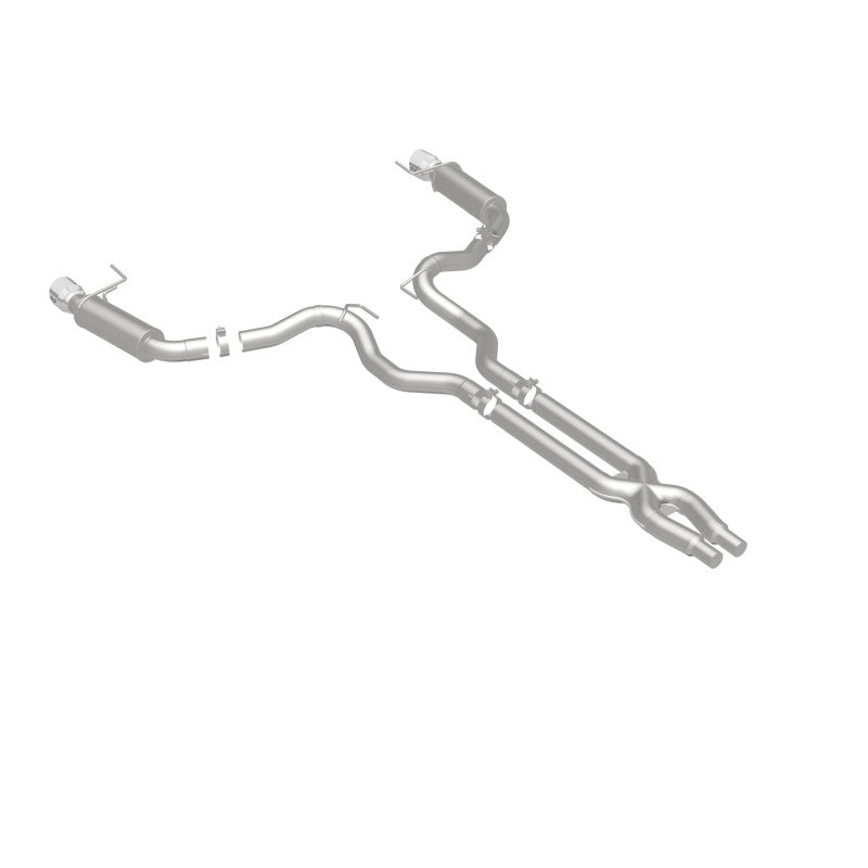 MagnaFlow Cat Back, SS, 3in, Competition, Dual Split Polished 4.5in - 19101