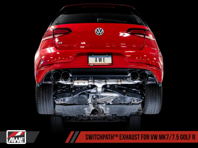 AWE Tuning 15-17 Volkswagen Golf R MK7 Track Edition Exhaust - 3015-43140-C-Dub Tech