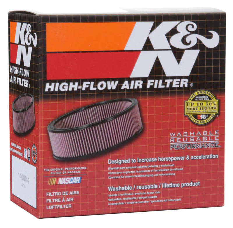 K&N Filter Universal Clamp-On Air Filter 2-1/4in Flange ID 5-1/2in - RC-0650