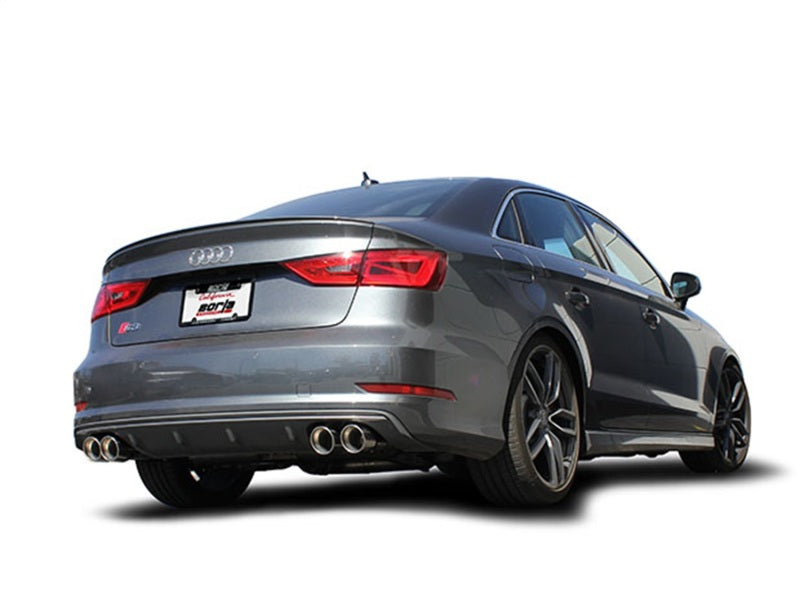 Borla 13-15 Audi S3 S-Type Dual Round Rolled Catback Exhaust - 140631-C-Dub Tech