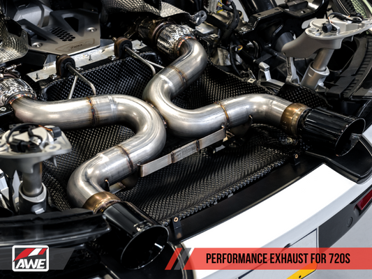 AWE Tuning McLaren 720S Performance Exhaust - Diamond Black Tips - 3010-33050-C-Dub Tech