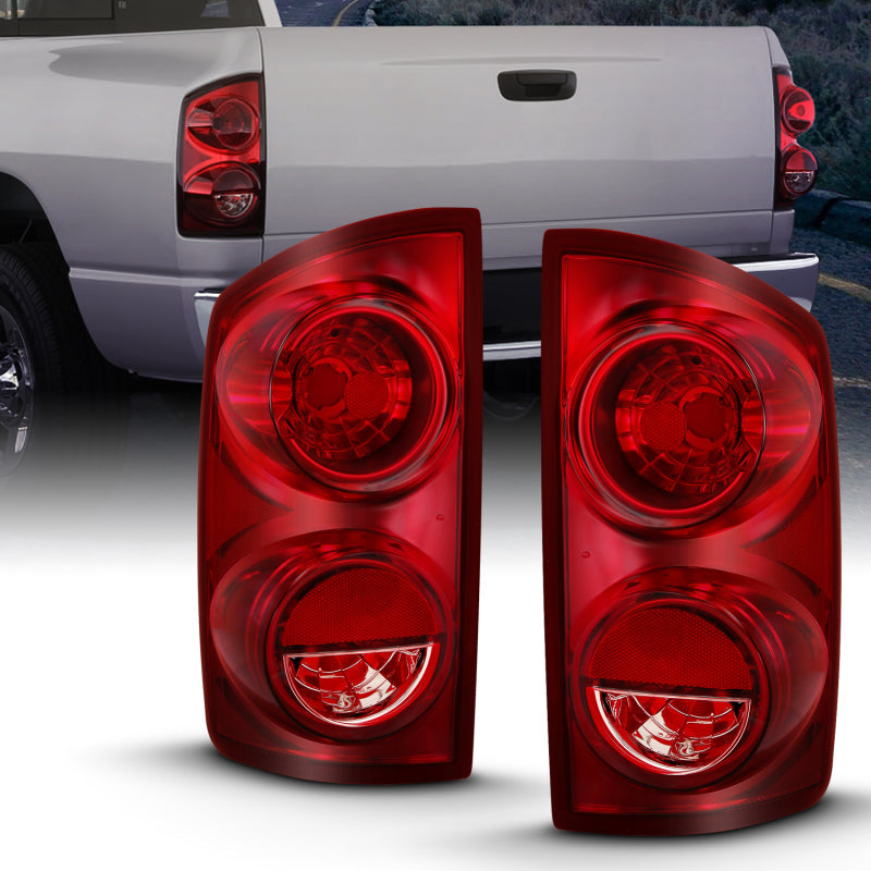 ANZO 2007-2009 Dodge Ram 1500 Tail Light Red Lens (OE) - 311309