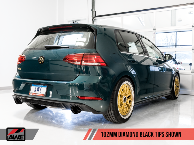 AWE Tuning Volkswagen GTI MK7.5 2.0T Track Edition Exhaust w/Diamond - 3020-33046-C-Dub Tech