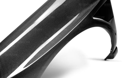 Seibon 04-05 Subaru WRX/STi 10mm Wider Carbon Fiber Fenders - FF0405SBIMP