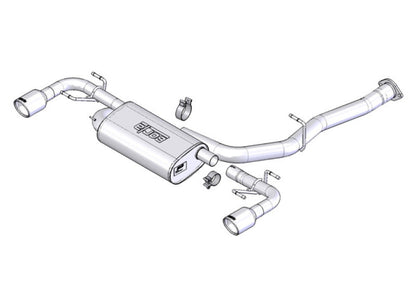 Borla 03-09 Mazda RX-8 1.3L Single Round Rolled Angle-Cut Cat-Back - 1014015-C-Dub Tech