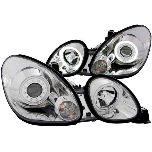 ANZO 1998-2005 Lexus Gs300 Projector Headlights w/ Halo Chrome - 121143