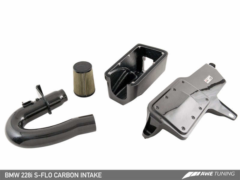 AWE Tuning BMW 228i/320i/328i/428i S-FLO Carbon Intake - 2660-13034-C-Dub Tech