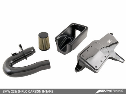 AWE Tuning BMW 228i/320i/328i/428i S-FLO Carbon Intake - 2660-13034-C-Dub Tech