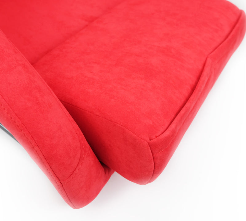 NRG FRP Bucket Seat ULTRA Edition - Large (Red Alcantara/Gold - FRP-302RD-ULTRA