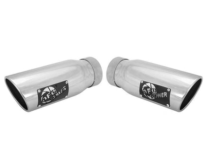 aFe MACHForce-XP 304 Stainless Steel Polished Exhaust Tip 3.5in x - 49T35456-P12