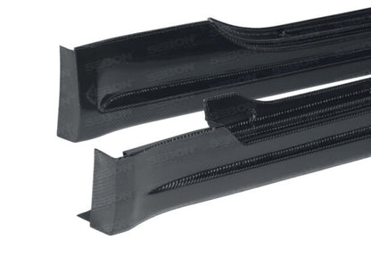 Seibon 02-05 Nissan 350Z SA Carbon Fiber Side Skirts - SS0205NS350-SA