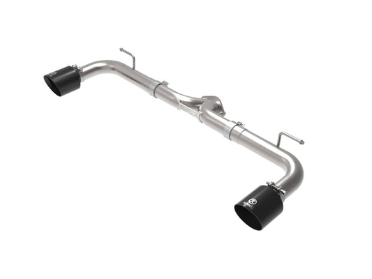 aFe Takeda 2-1/2in 304 SS Axle-Back Exhaust w/ Black Tip - 49-37014-B-C-Dub Tech