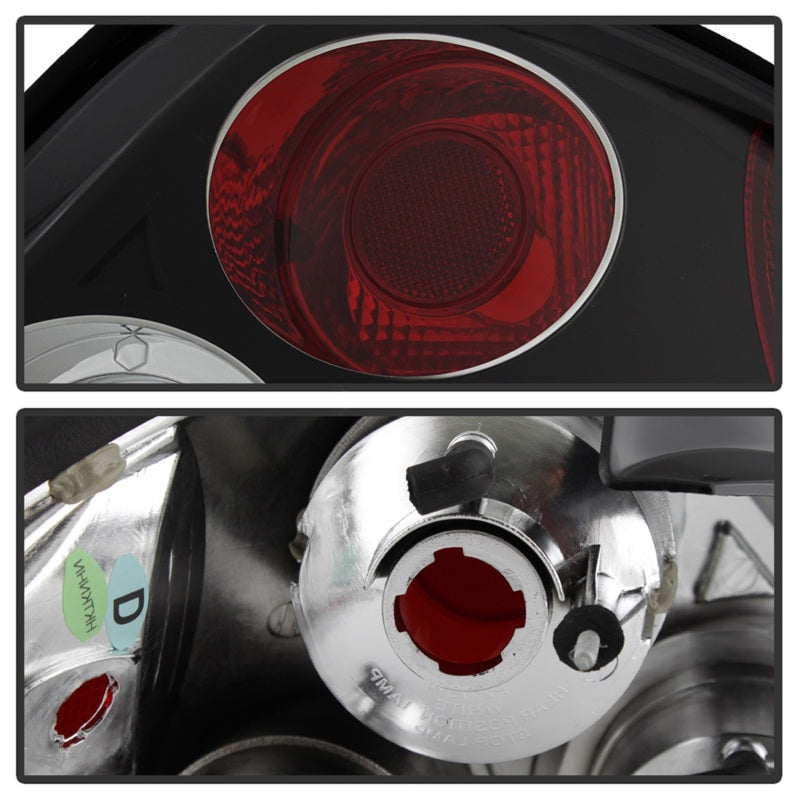 Spyder Hyundai Tiburon 03-05 Euro Style Tail Lights Black ALT-YD-HYT03-BK - 5005434